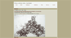 Desktop Screenshot of galleriadelleone.com